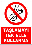 taşlamayı tek elle kullanma
