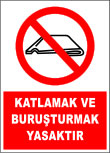 katlamak ve buruşturmak yasaktır